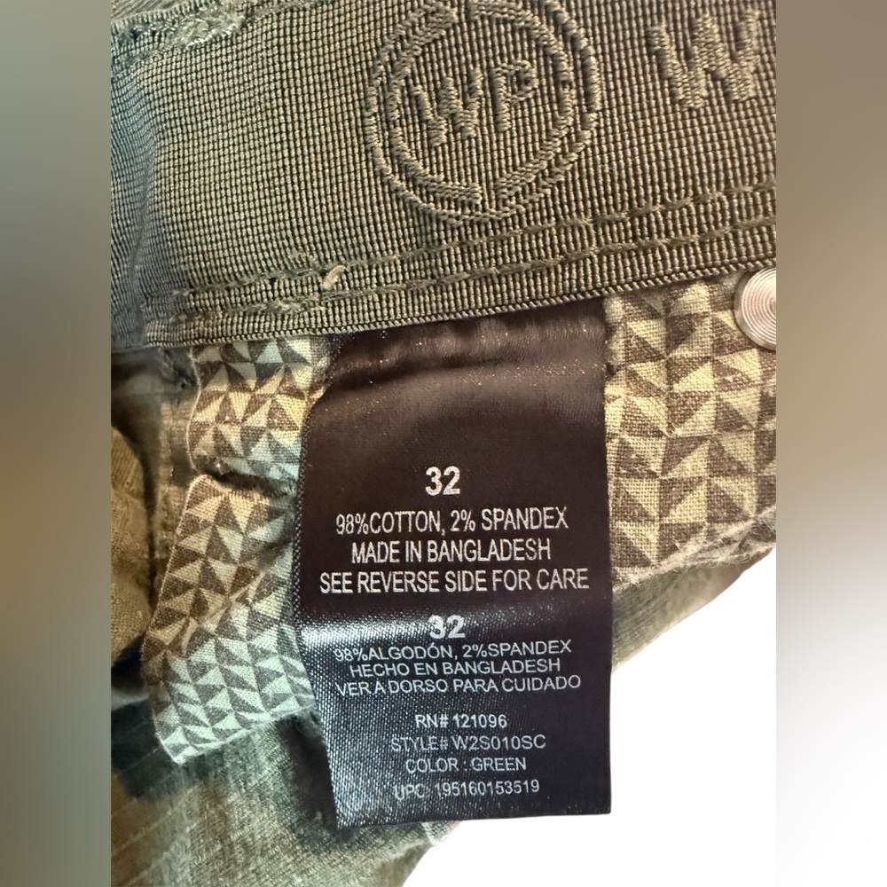 Weatherproof Men's Green Cargo Shorts Cotton SZ 32 - Picture 6 of 7